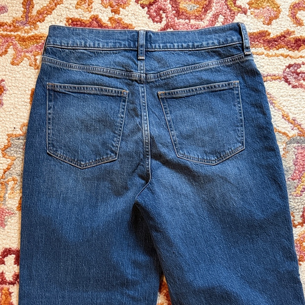 J.Crew Medium Wash Slim Wide Leg Jeans Full Length - Picture 7 of 8
